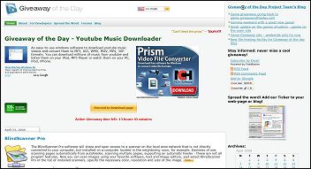 Giveaway of the Day website